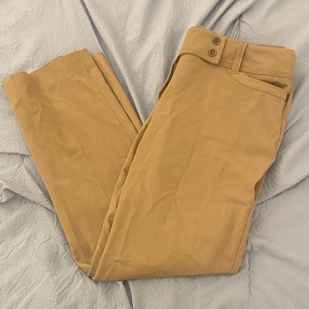 Zac & Rachel Women's Tan Straight Leg Pants